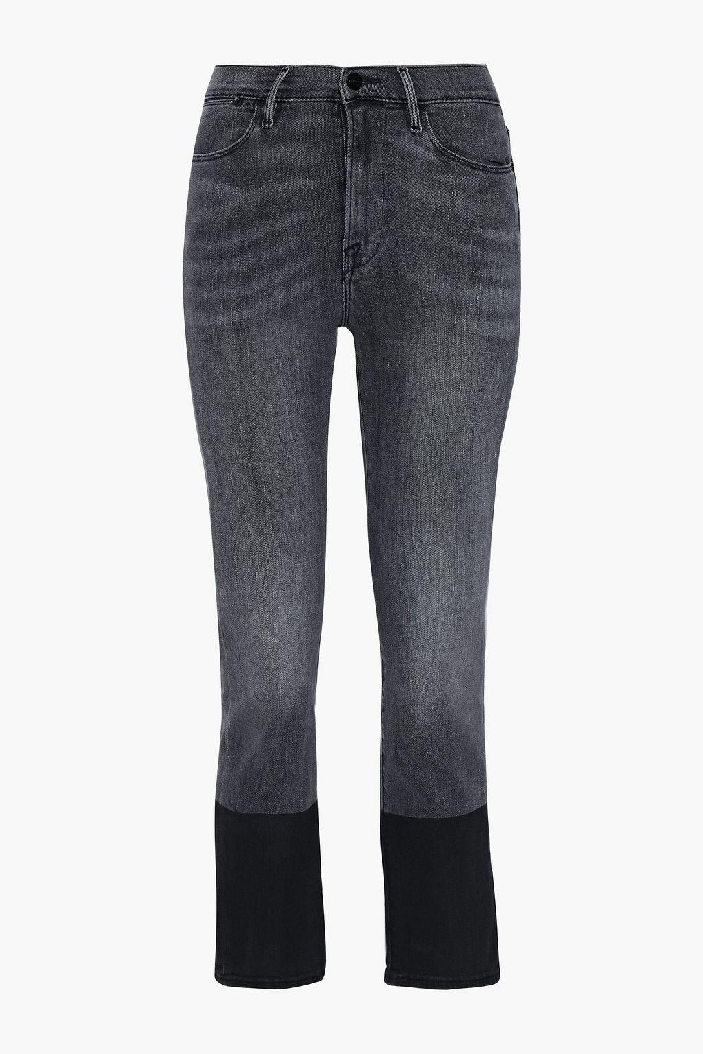 dark grey straight leg jeans