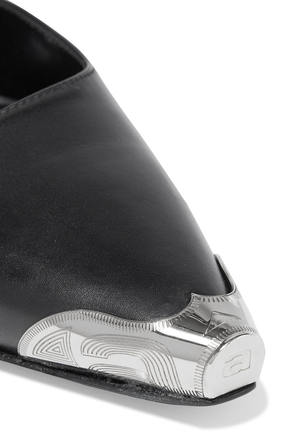 ALEXANDER WANG Selena embellished leather pumps