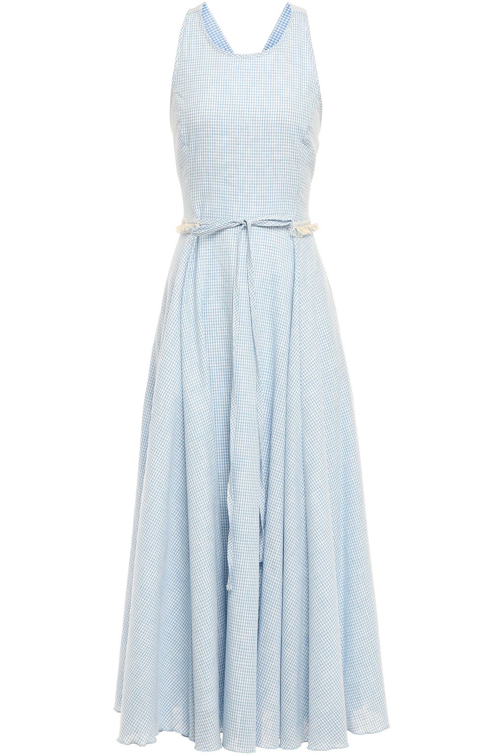 light blue fringe dress