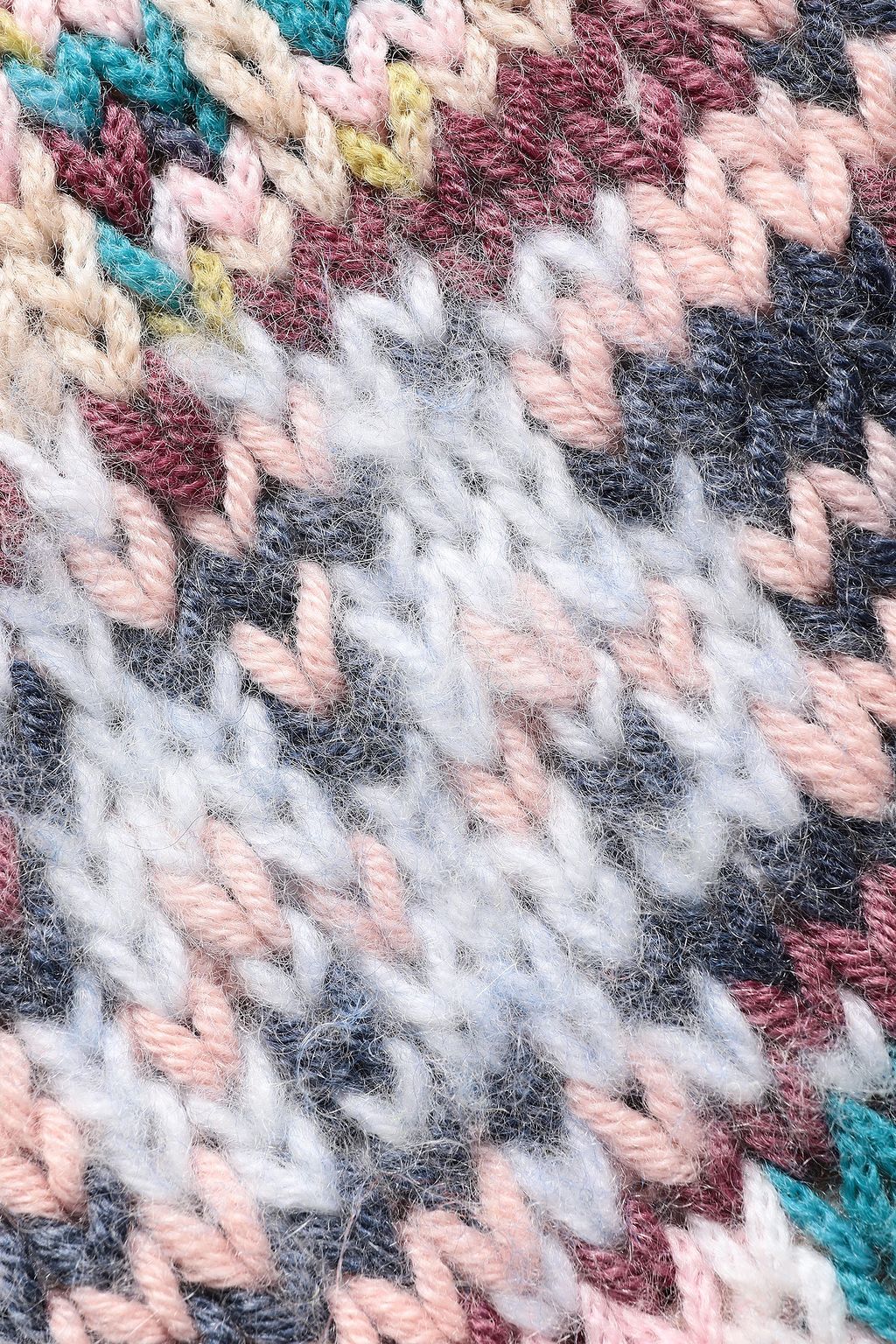 MISSONI Marled intarsia cashmere-blend gloves