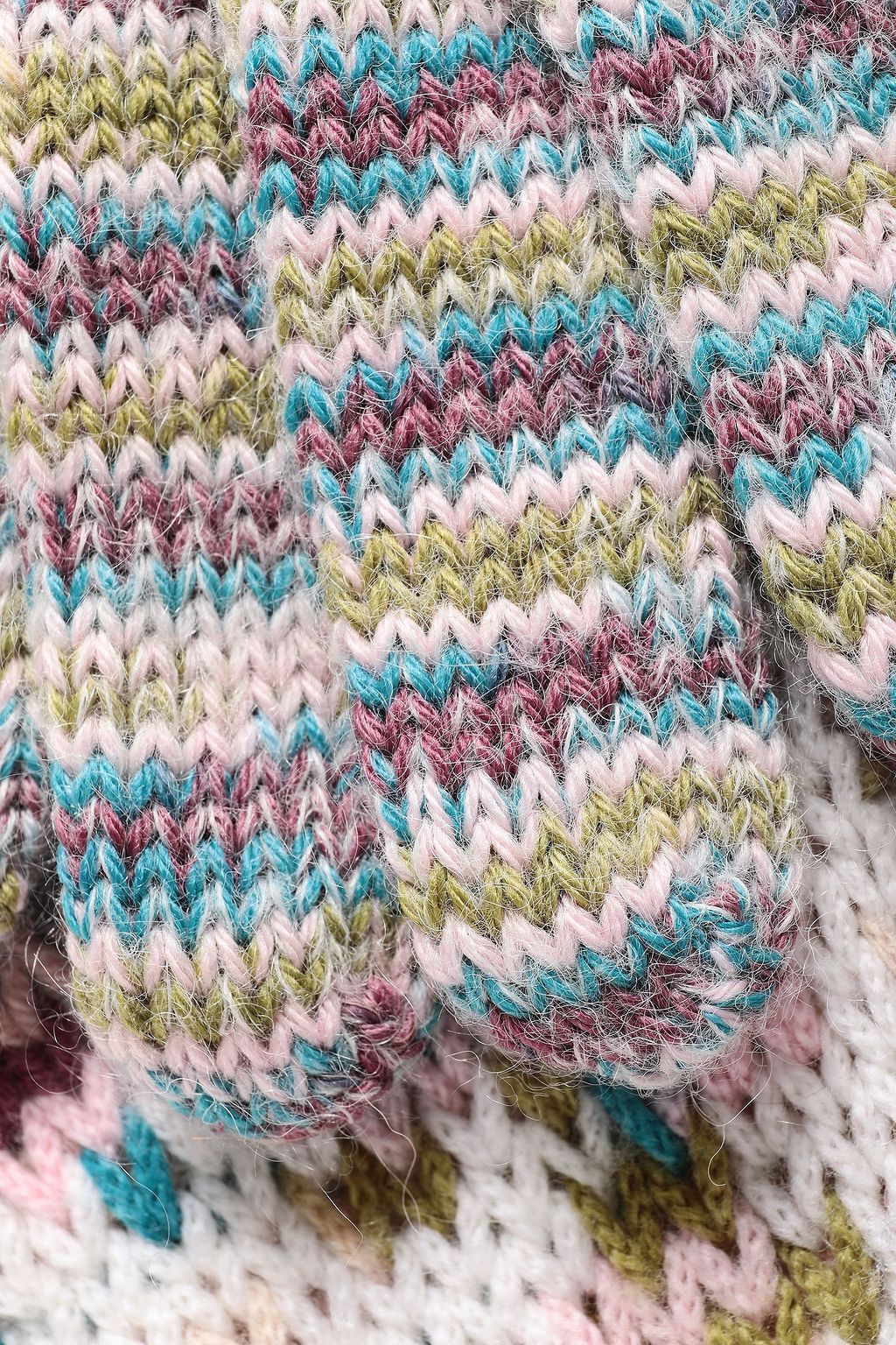 MISSONI Marled intarsia cashmere-blend gloves