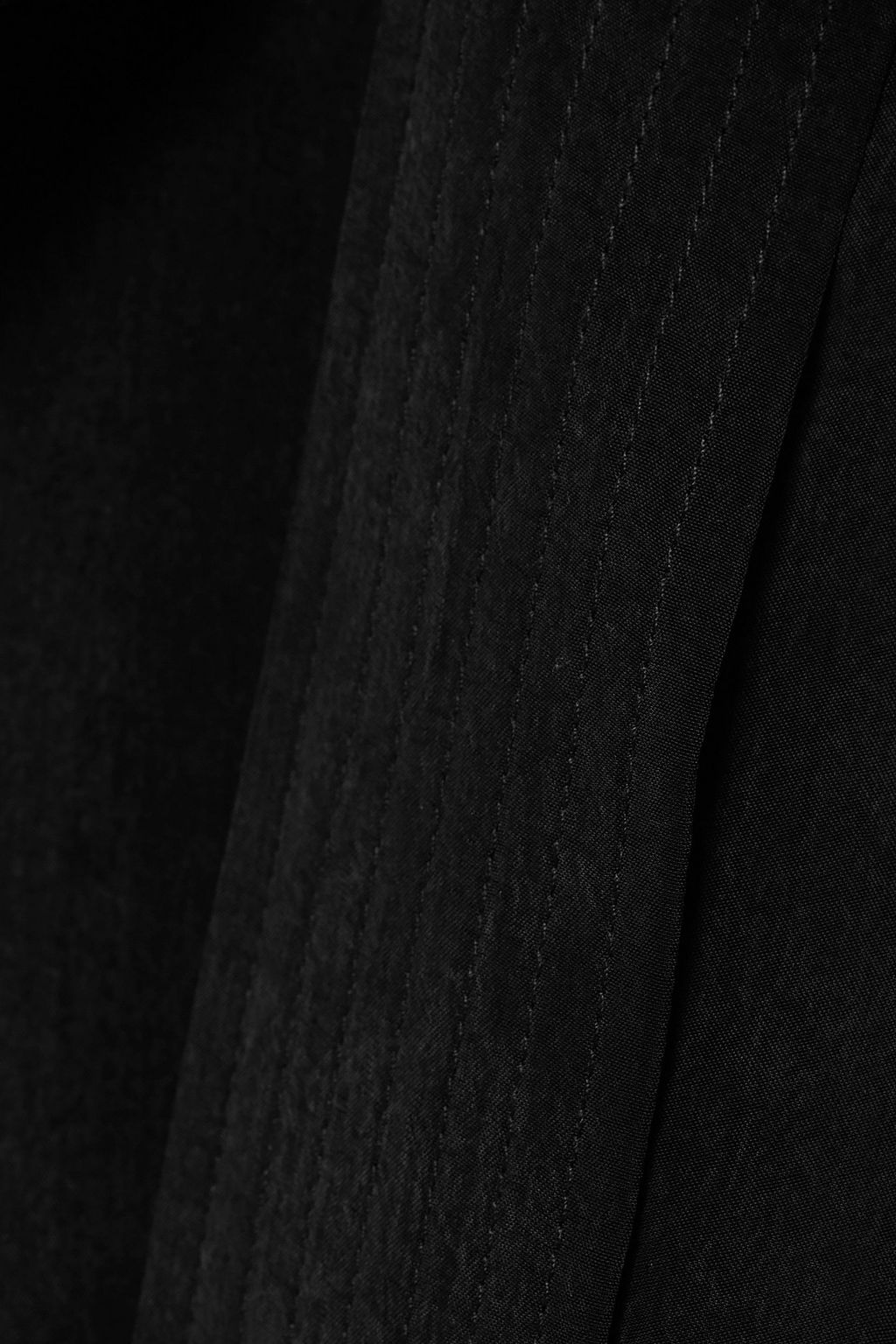 LAPOINTE Cropped tie-detailed cupro sweatshirt