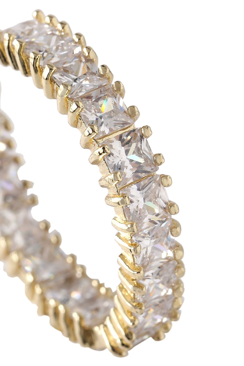 KENNETH JAY LANE Gold-tone crystal earrings