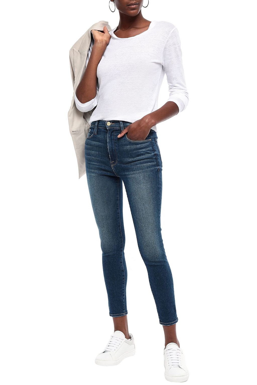 FRAME Tellington high-rise skinny jeans