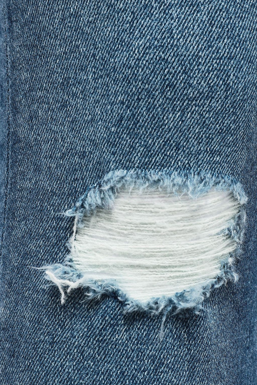 FRAME Beckinsale distressed mid-rise skinny jeans
