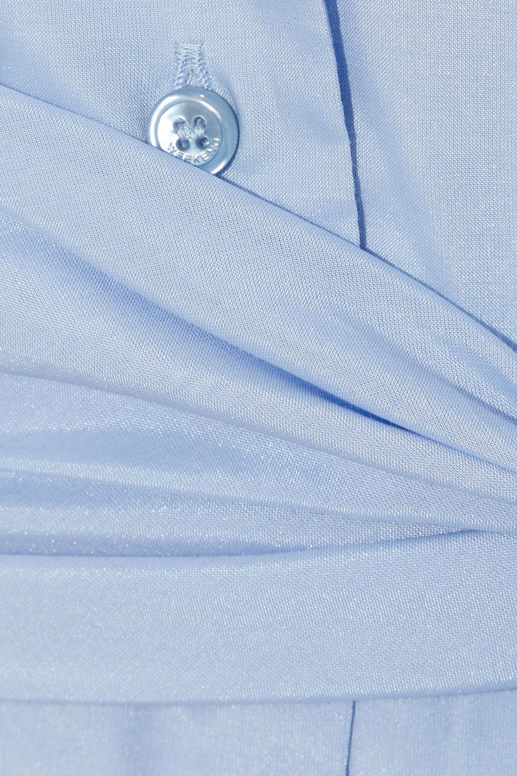 WEEKEND MAX MARA Artello belted cotton-blend poplin shirt