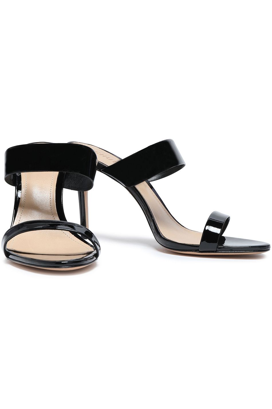 schutz leather mules