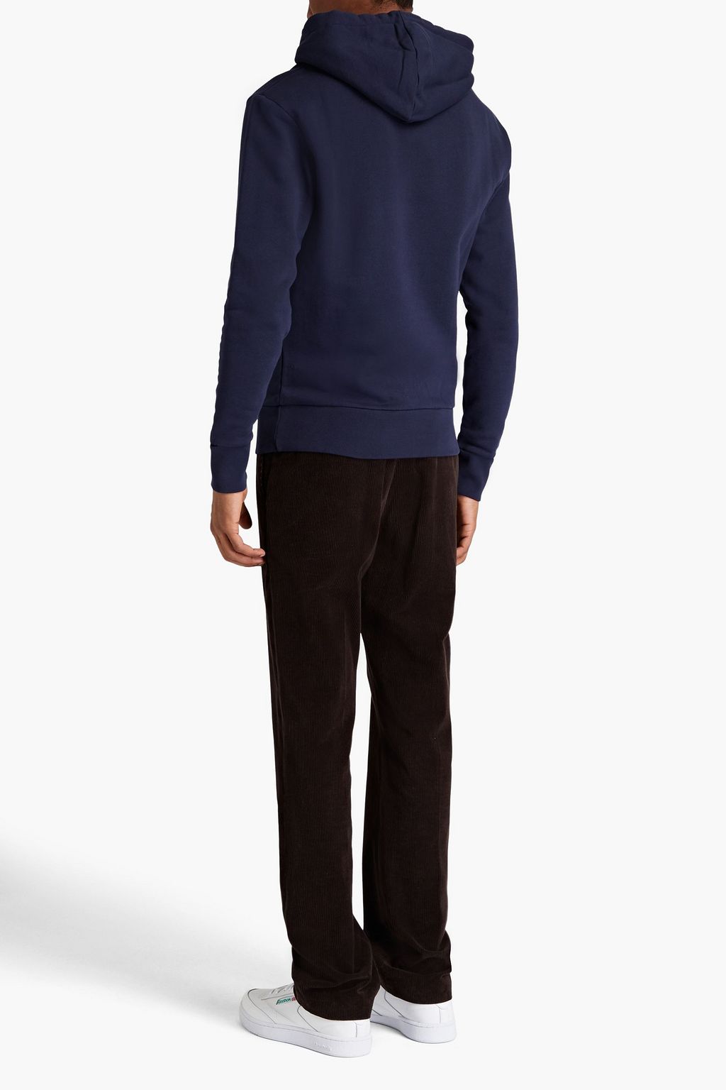 MAISON KITSUNÉ Appliquéd French cotton-terry hoodie