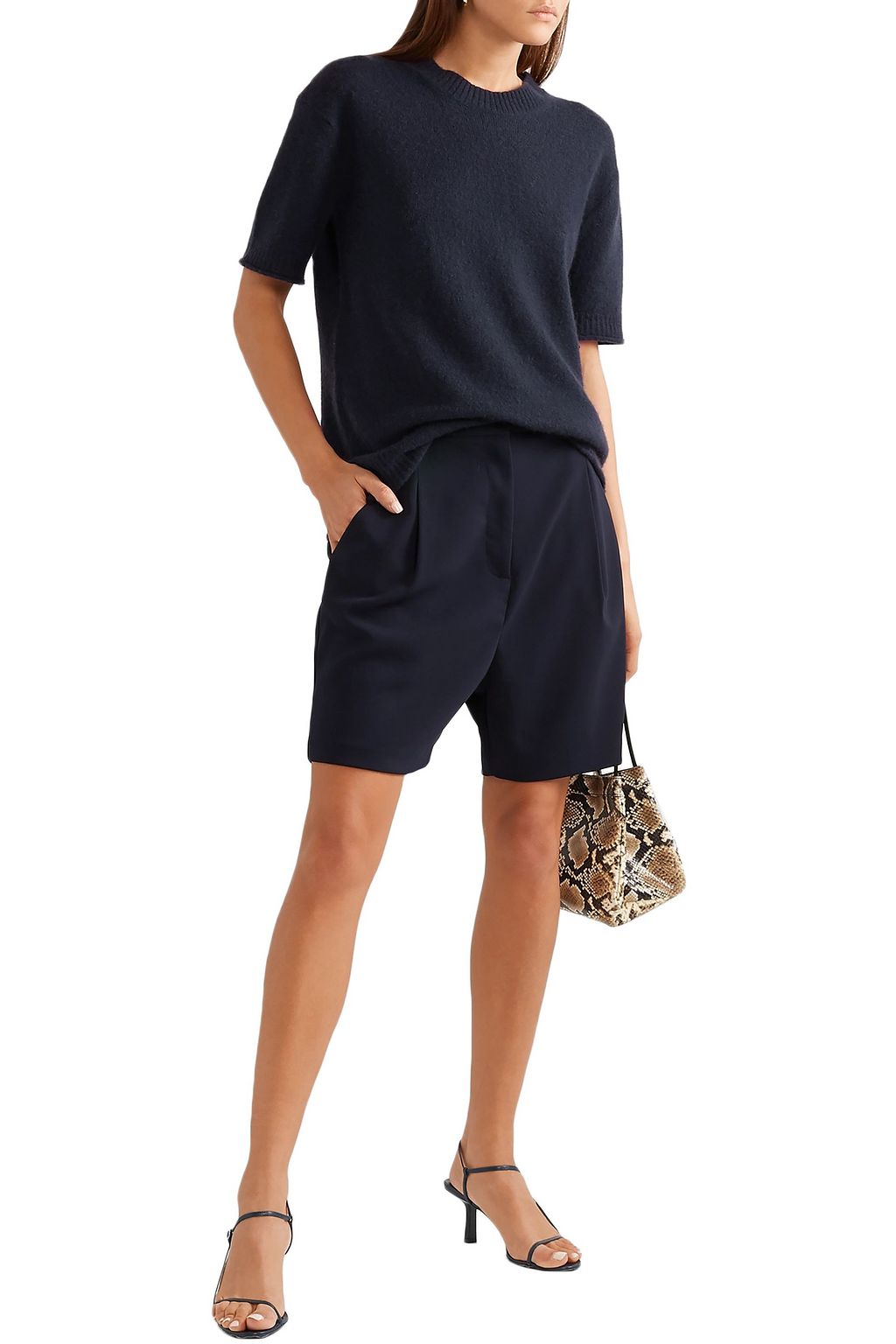 LAPOINTE Cashmere and silk-blend top