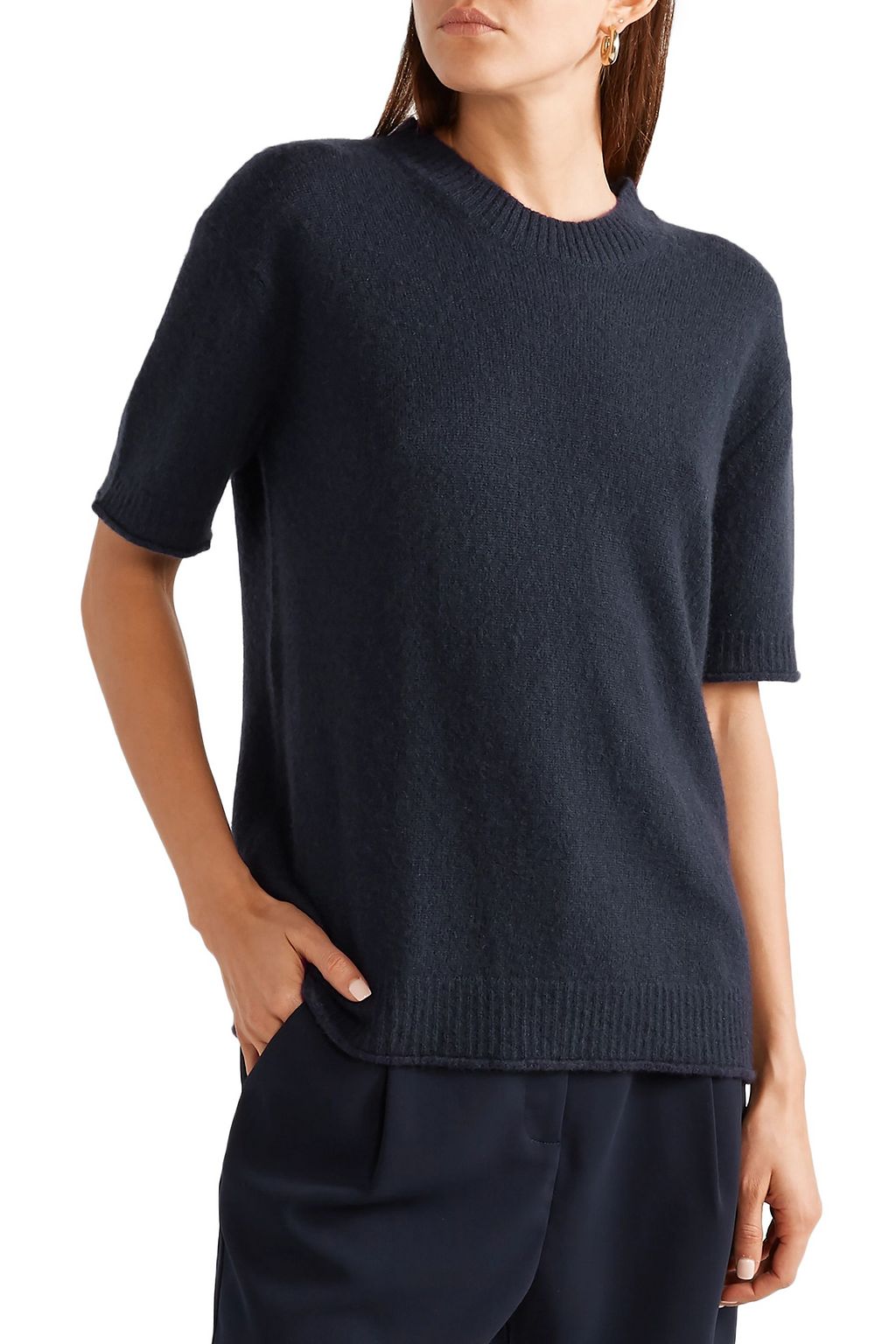 LAPOINTE Cashmere and silk-blend top