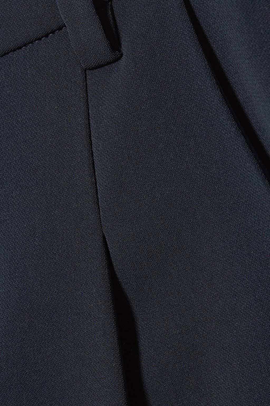 LAPOINTE Pleated stretch-crepe straight-leg pants