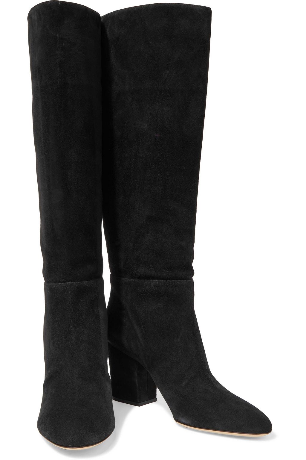 SERGIO ROSSI Suede knee boots