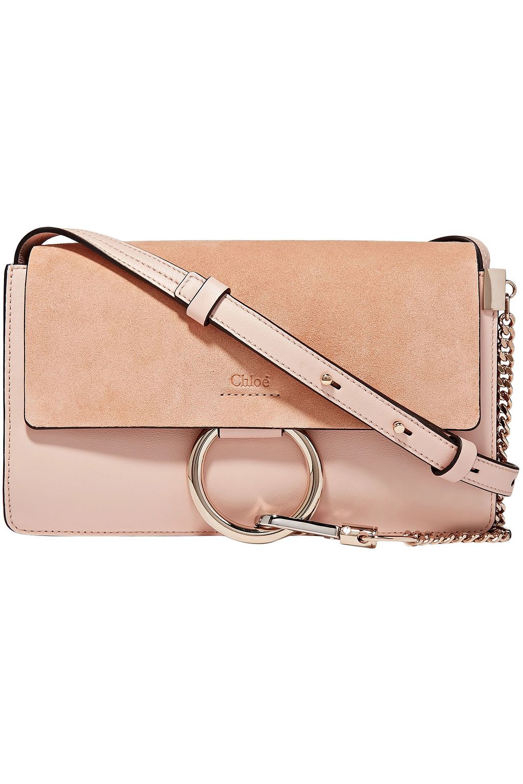 chloe faye small leather shoulder bag