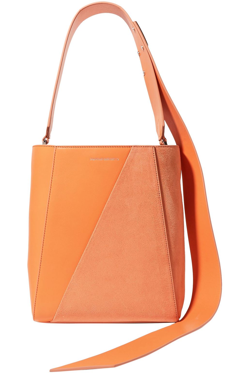 CALVIN KLEIN 205W39NYC Buck Stripe small leather and suede shoulder bag | Sale up to 70% off | THE OUTNET CALVIN KLEIN 205W39NYC Buck Stripe small leather and suede shoulder bag | Sale up to 70% off | THE OUTNET