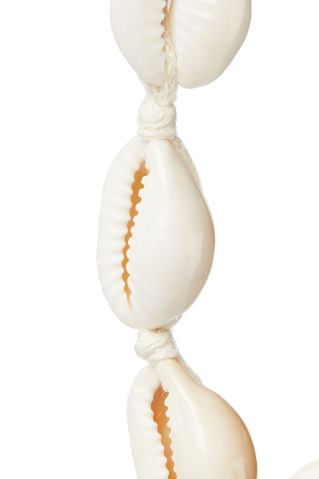 SHASHI Caroline gold-tone, shell and cord choker
