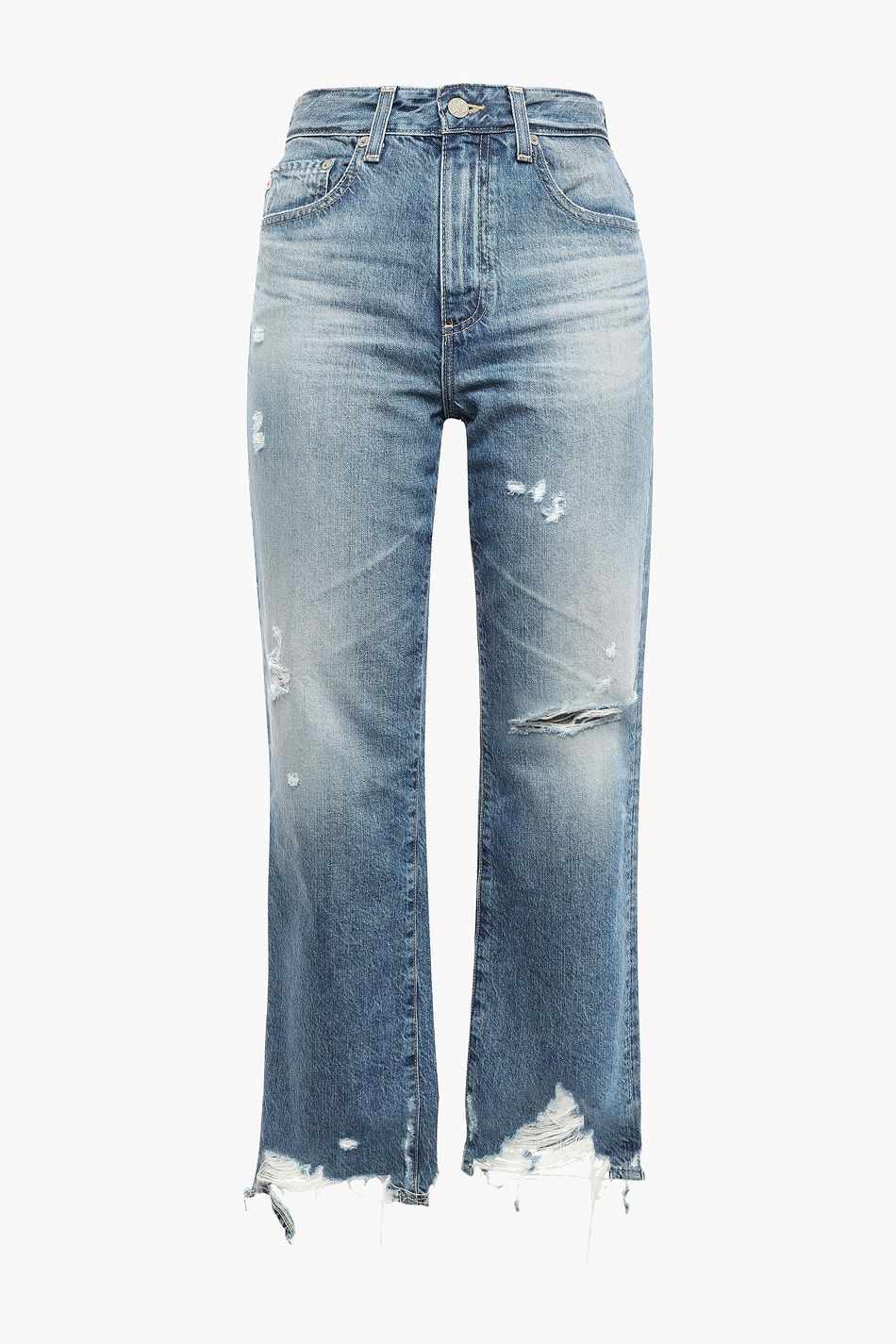 ag high rise straight leg jeans