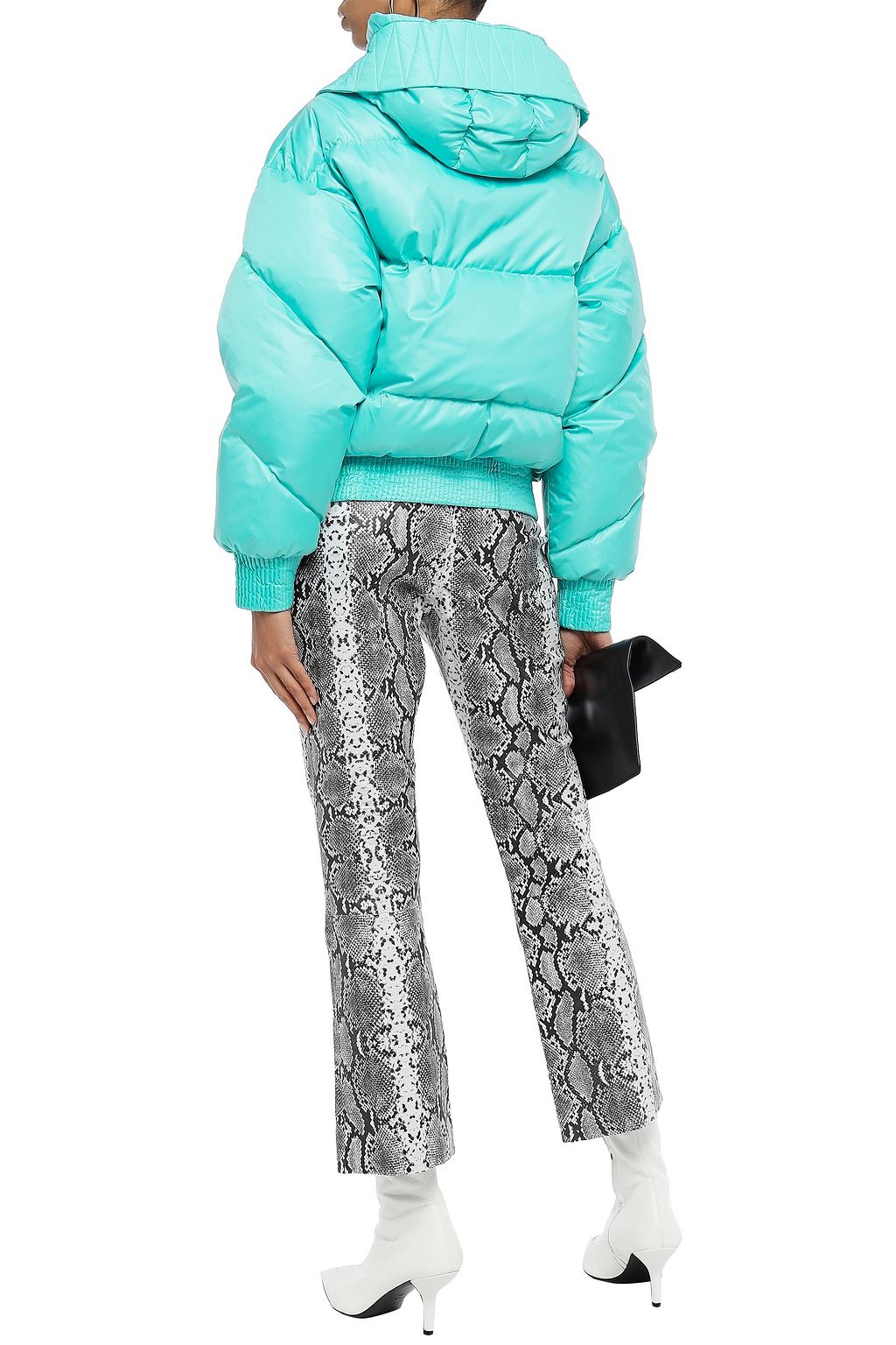 IENKI IENKI Dunlope quilted shell hooded down jacket