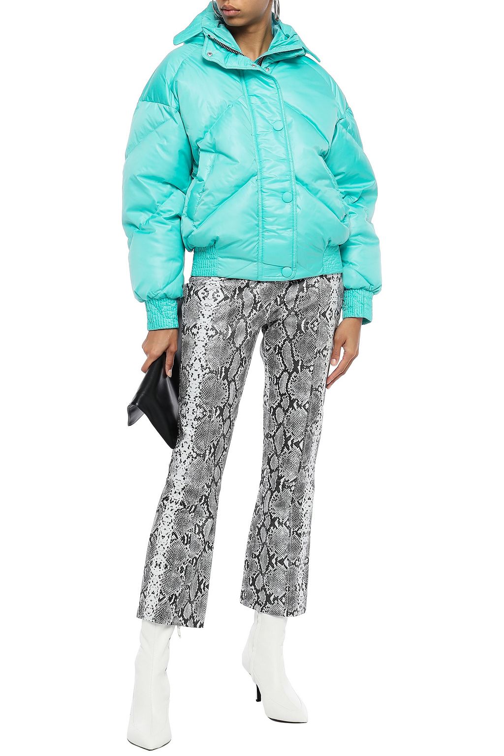 IENKI IENKI Dunlope quilted shell hooded down jacket