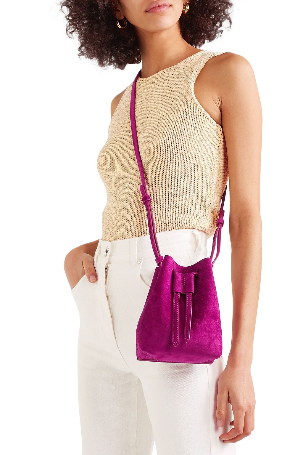 NANUSHKA Minee convertible velvet belt bag