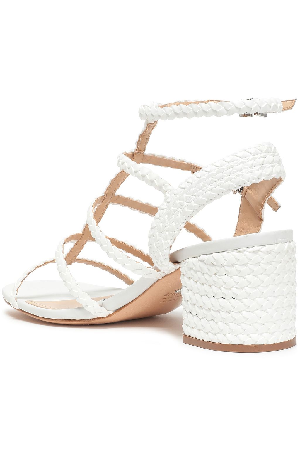 SCHUTZ Braided leather sandals