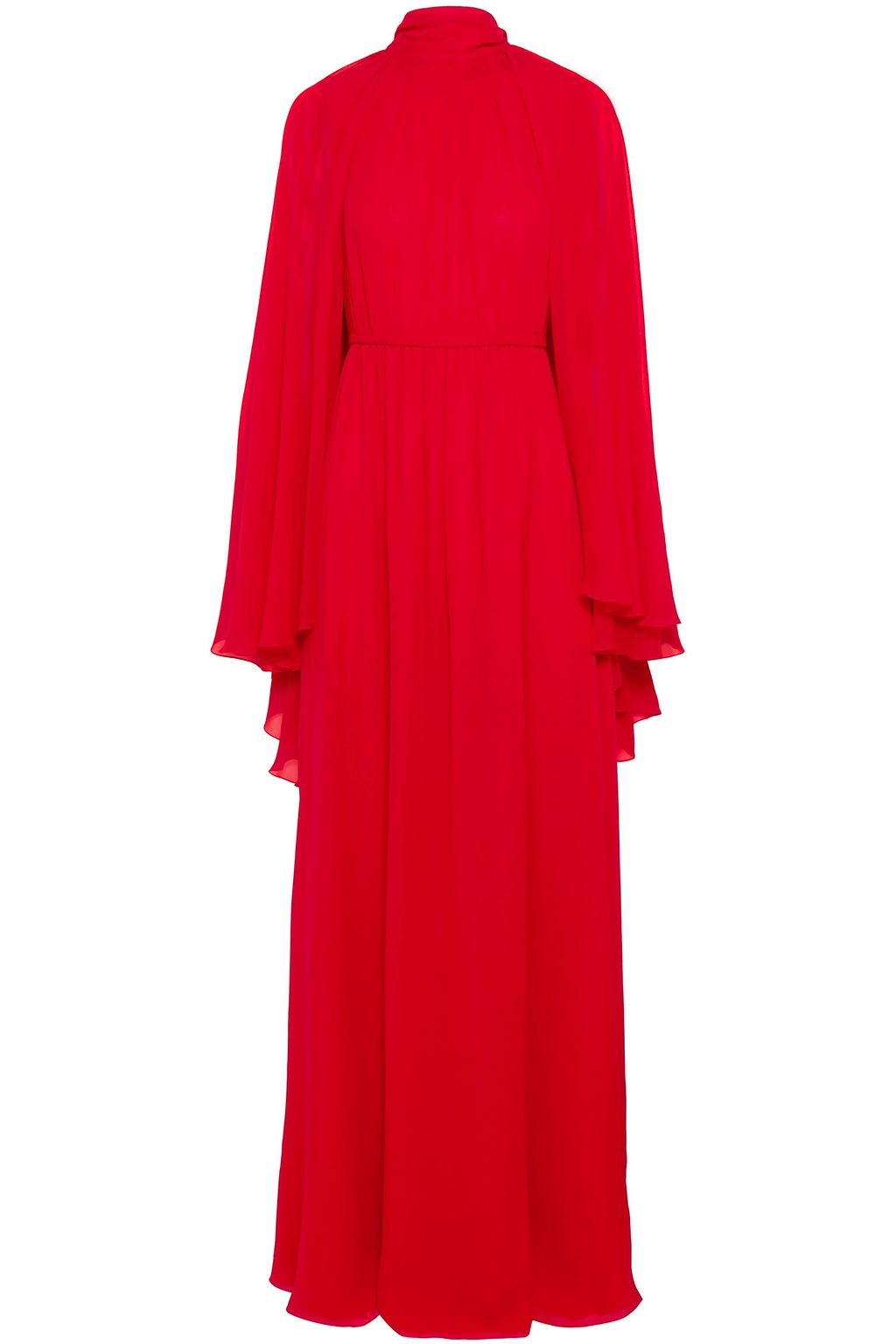 red cape gown