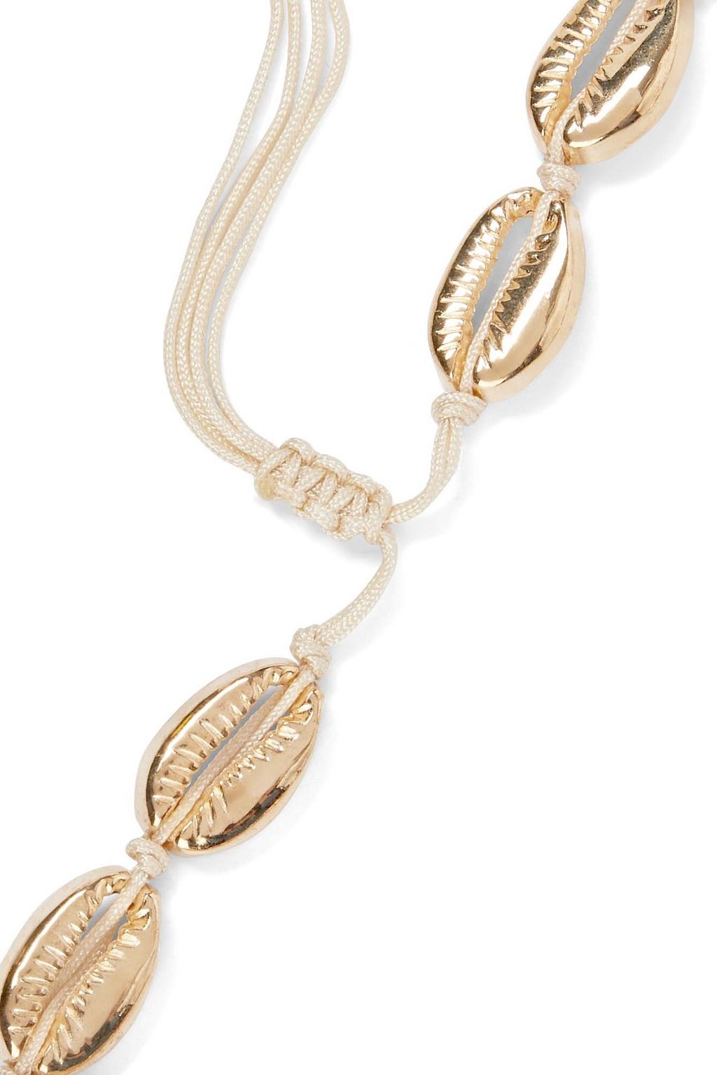 SHASHI Baltic 18-karat gold-plated faux shell choker