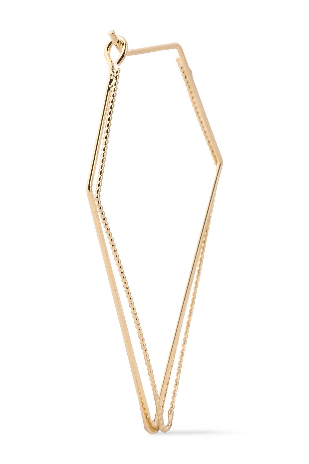 KENNETH JAY LANE Gold-tone hoop earrings