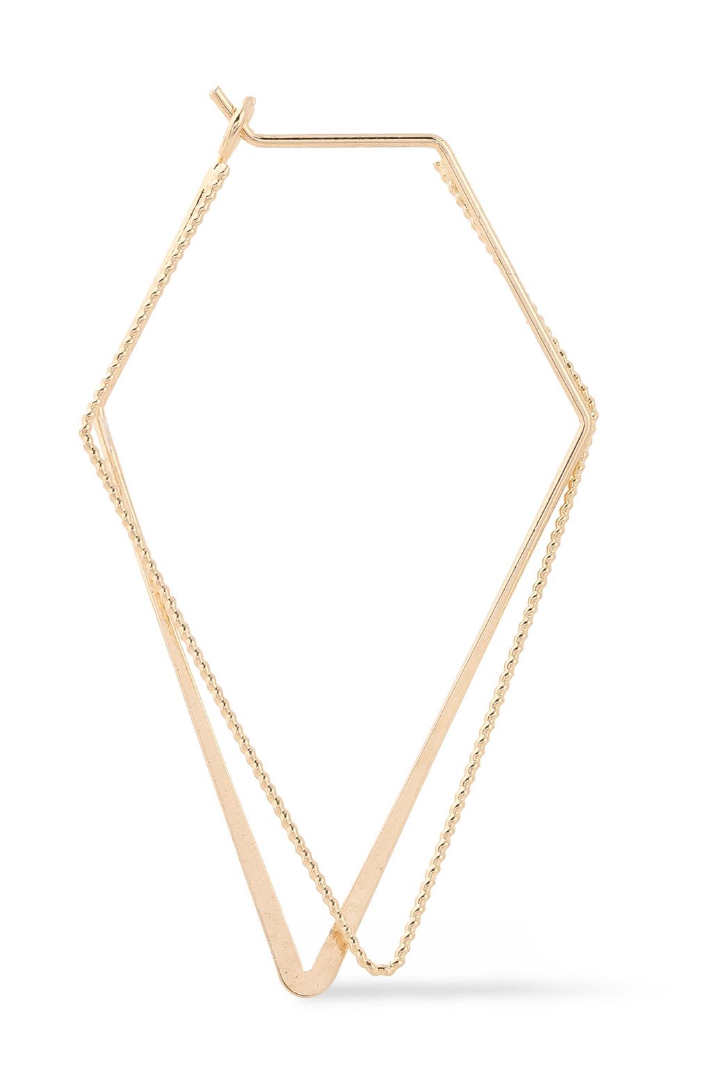 KENNETH JAY LANE Gold-tone hoop earrings