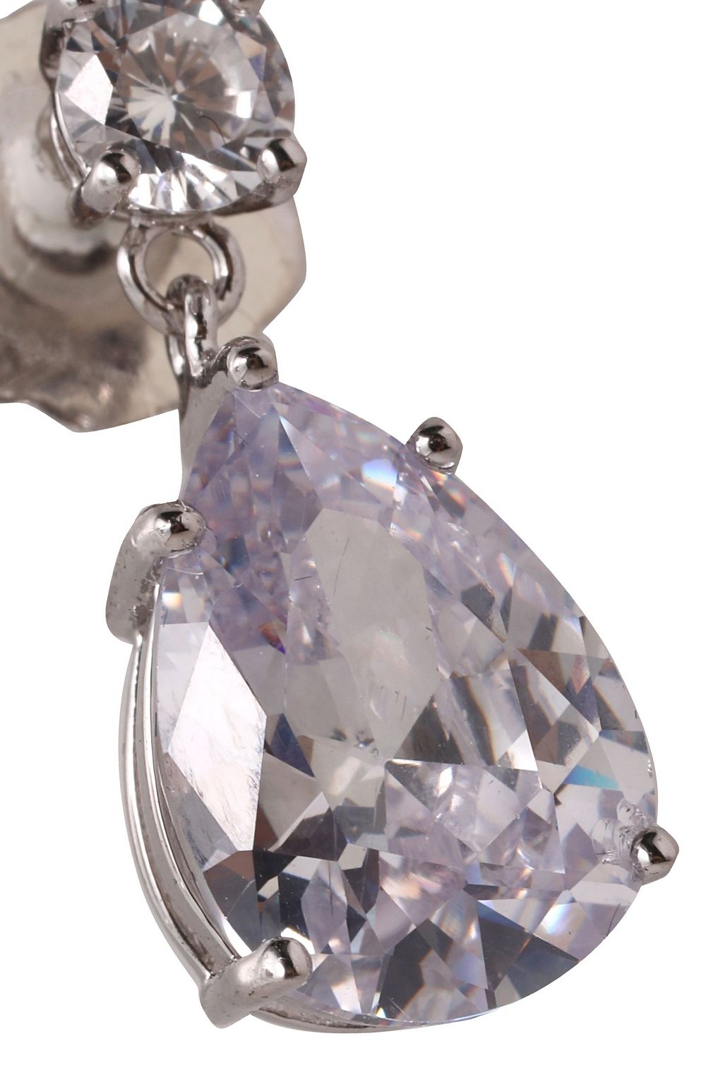 CZ BY KENNETH JAY LANE Silver-tone crystal earrings