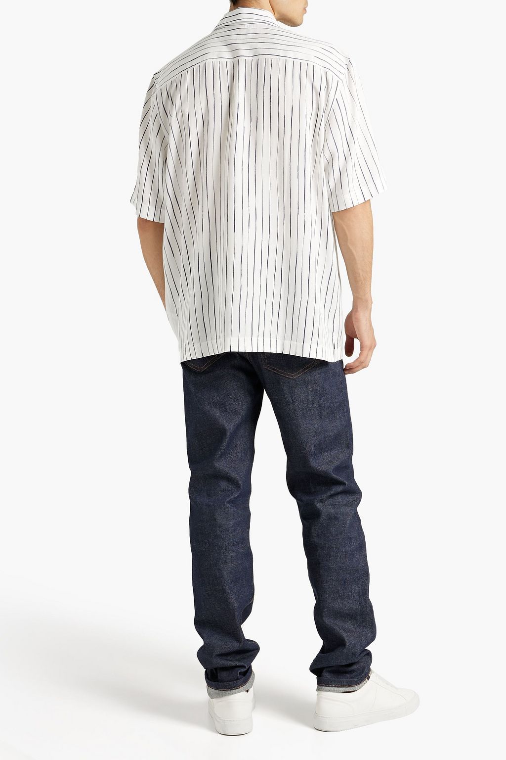 SUNSPEL Striped Lyocell shirt