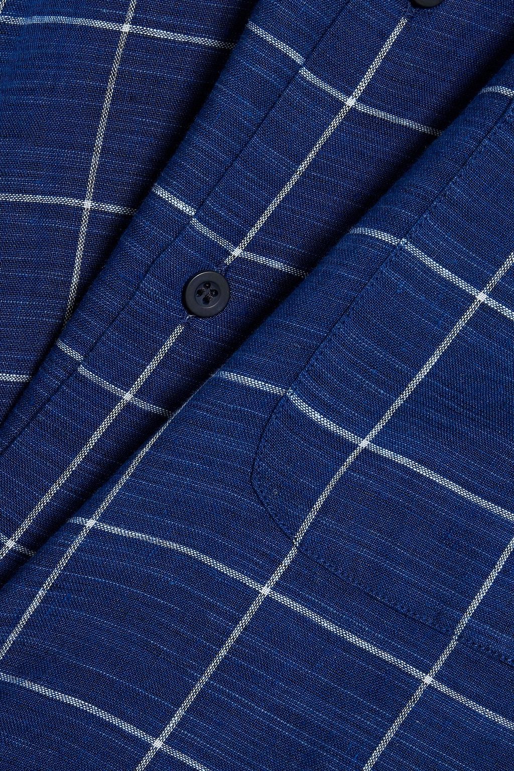 SUNSPEL Checked linen shirt