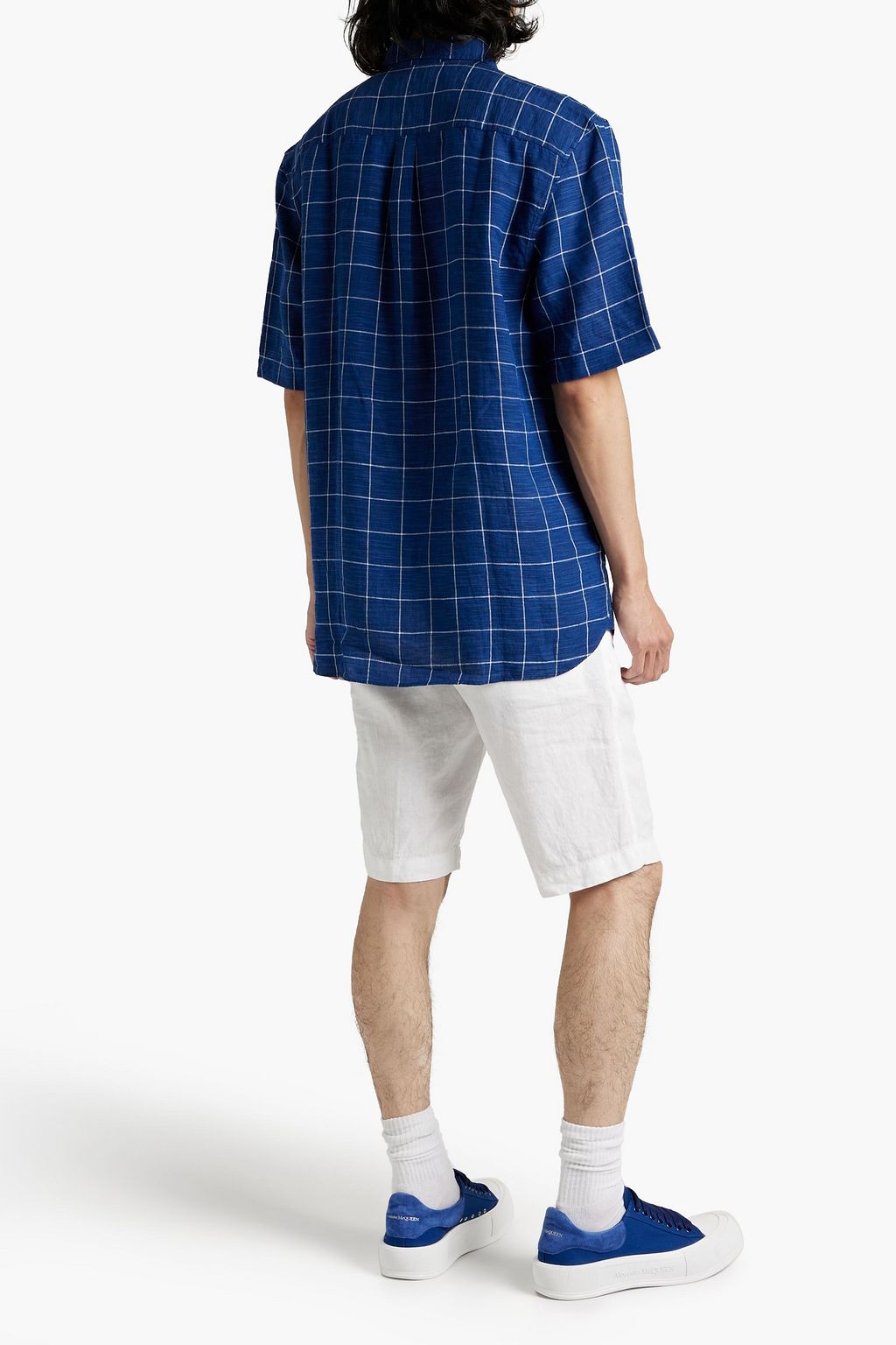 SUNSPEL Checked linen shirt