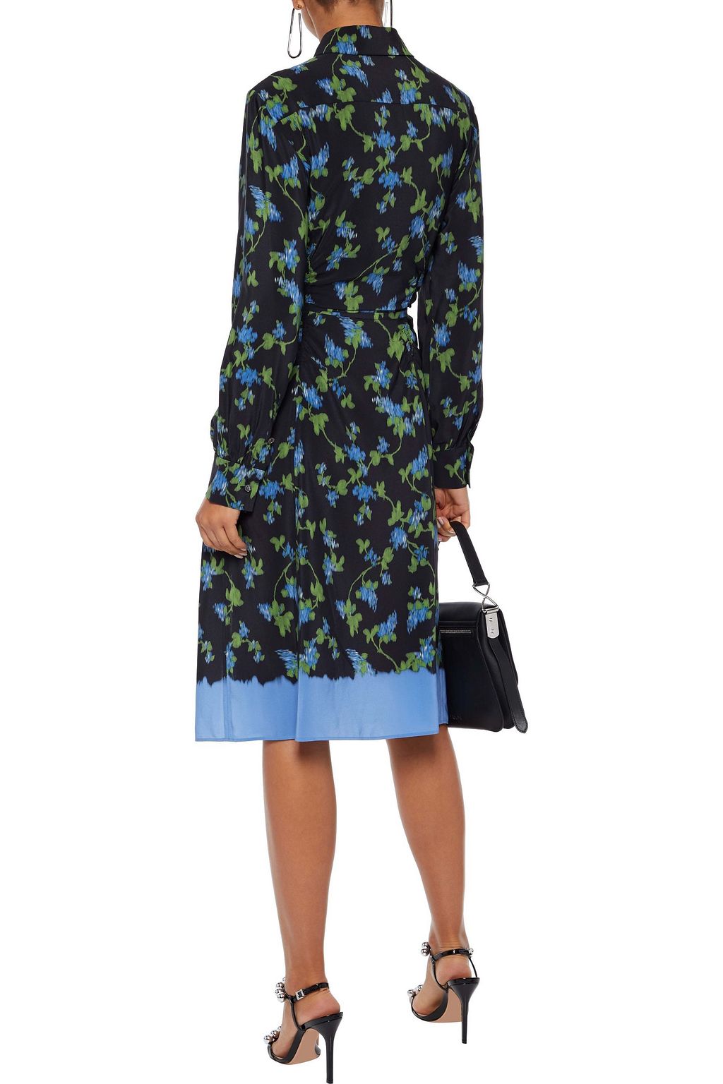 ALTUZARRA Strada ruched floral-print silk crepe de chine dress