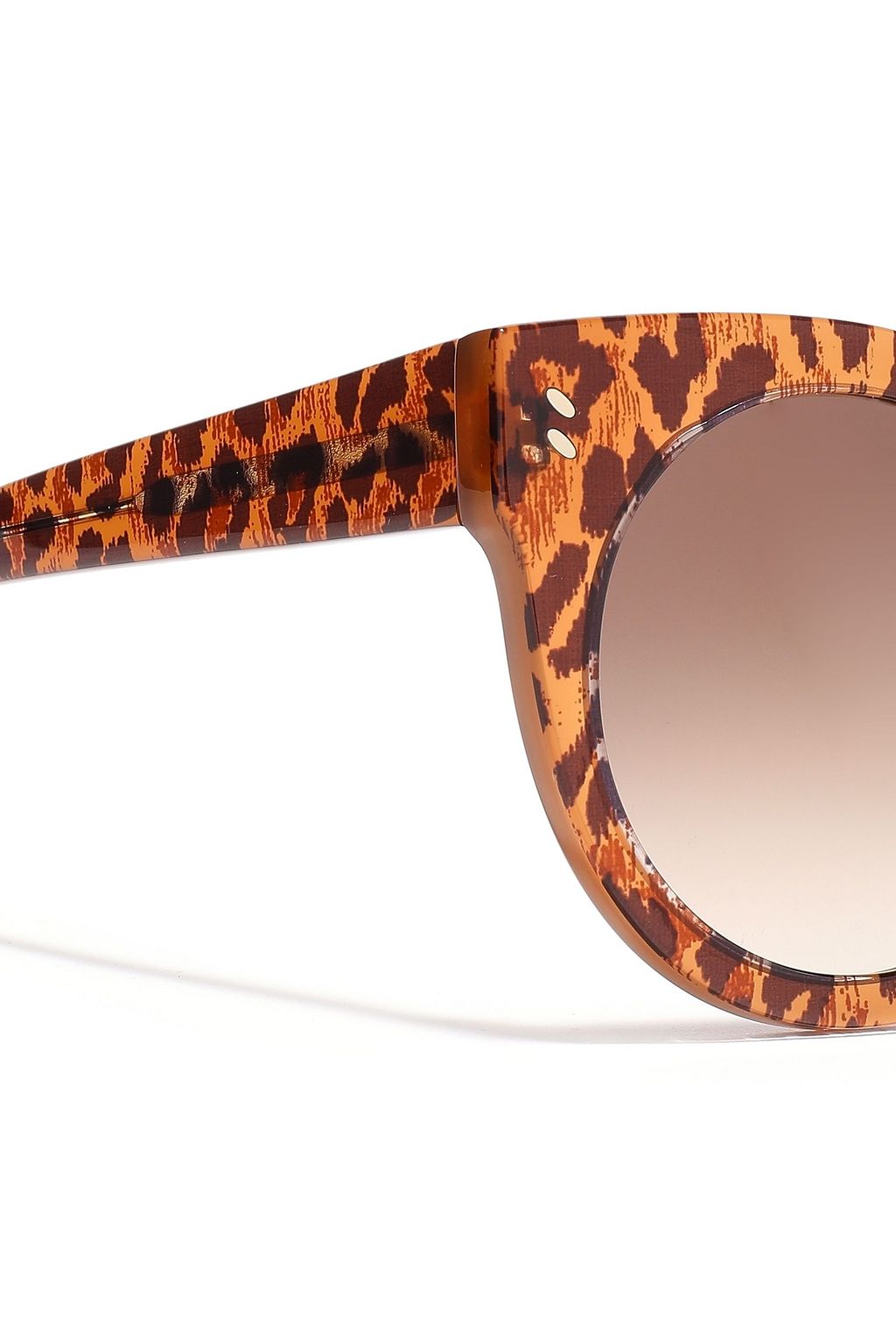 STELLA MCCARTNEY Cat-eye leopard-print acetate sunglasses