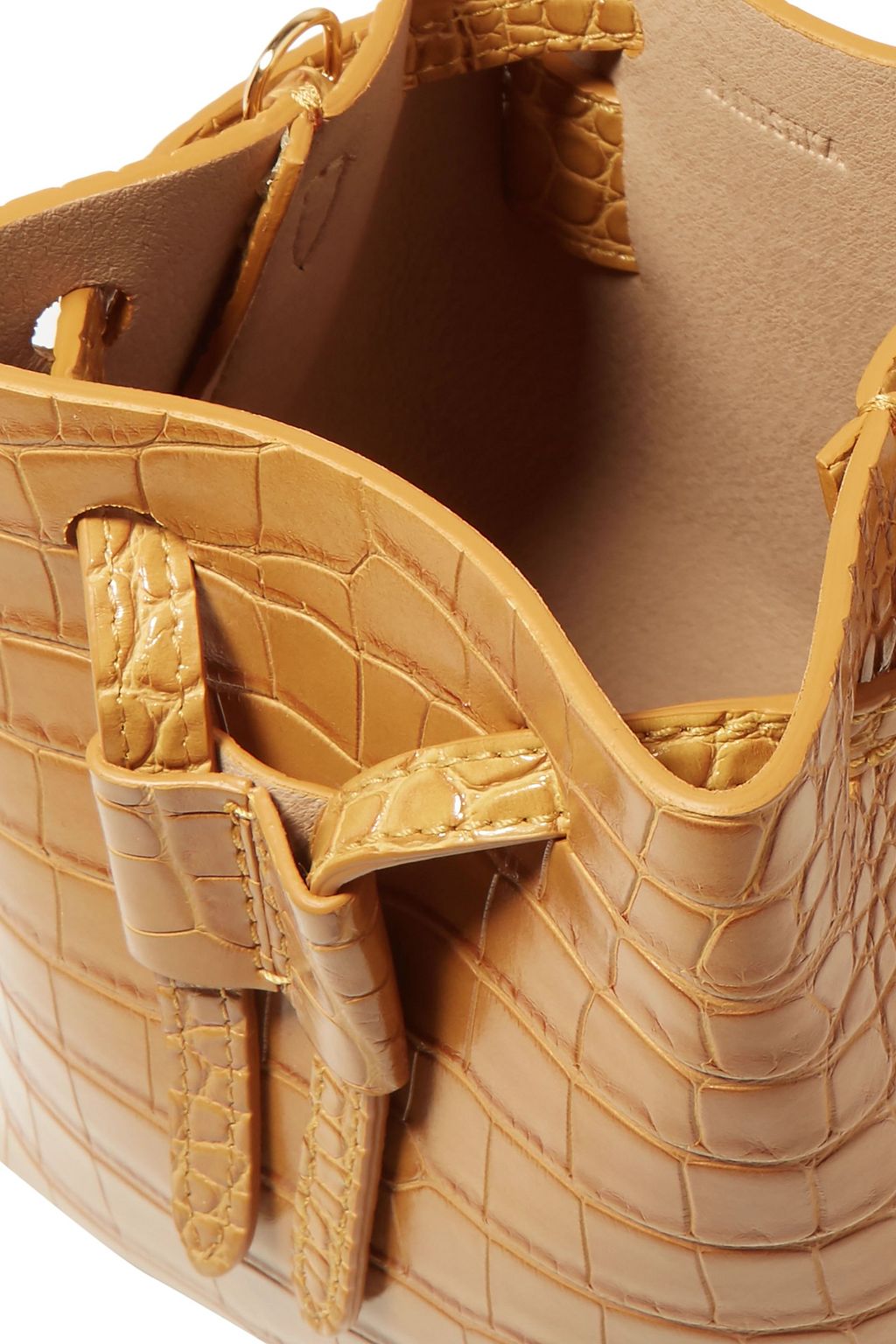 NANUSHKA Minee croc-effect vegan leather belt bag