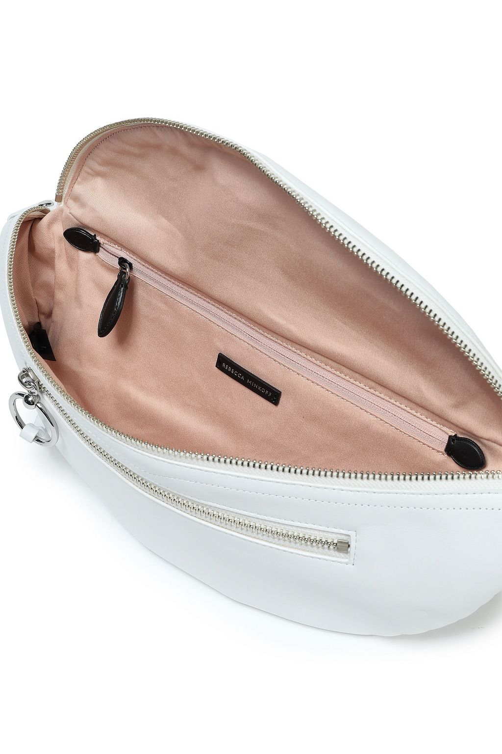 REBECCA MINKOFF Bree braid-trimmed leather belt bag