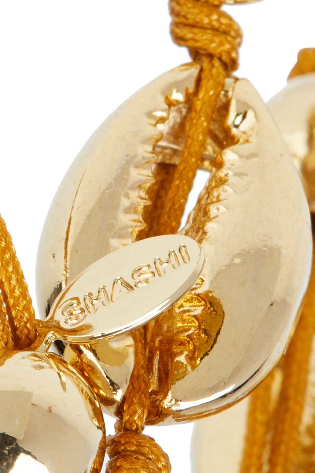 SHASHI Baltic 18-karat gold-plated faux shell bracelet