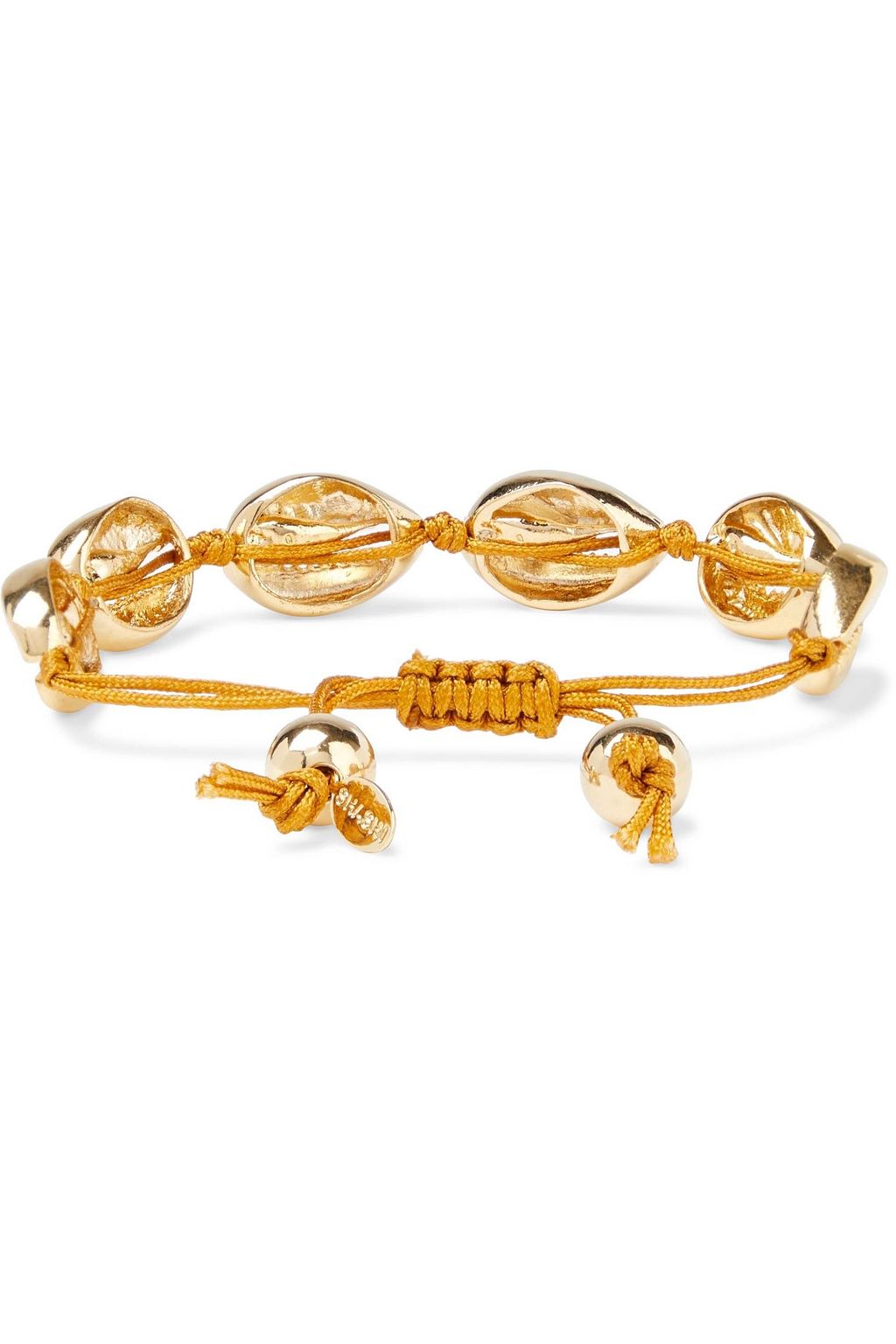 SHASHI Baltic 18-karat gold-plated faux shell bracelet