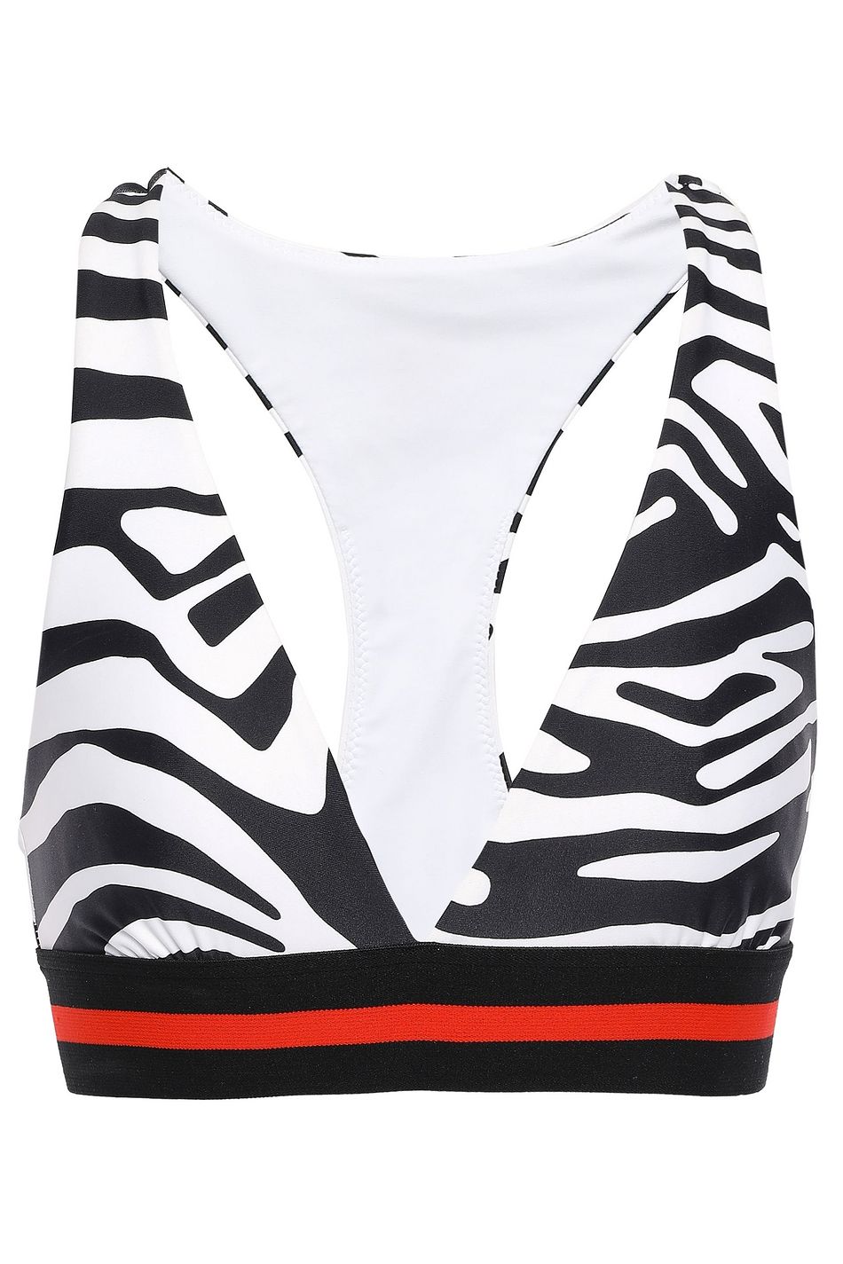 zebra print sports bra