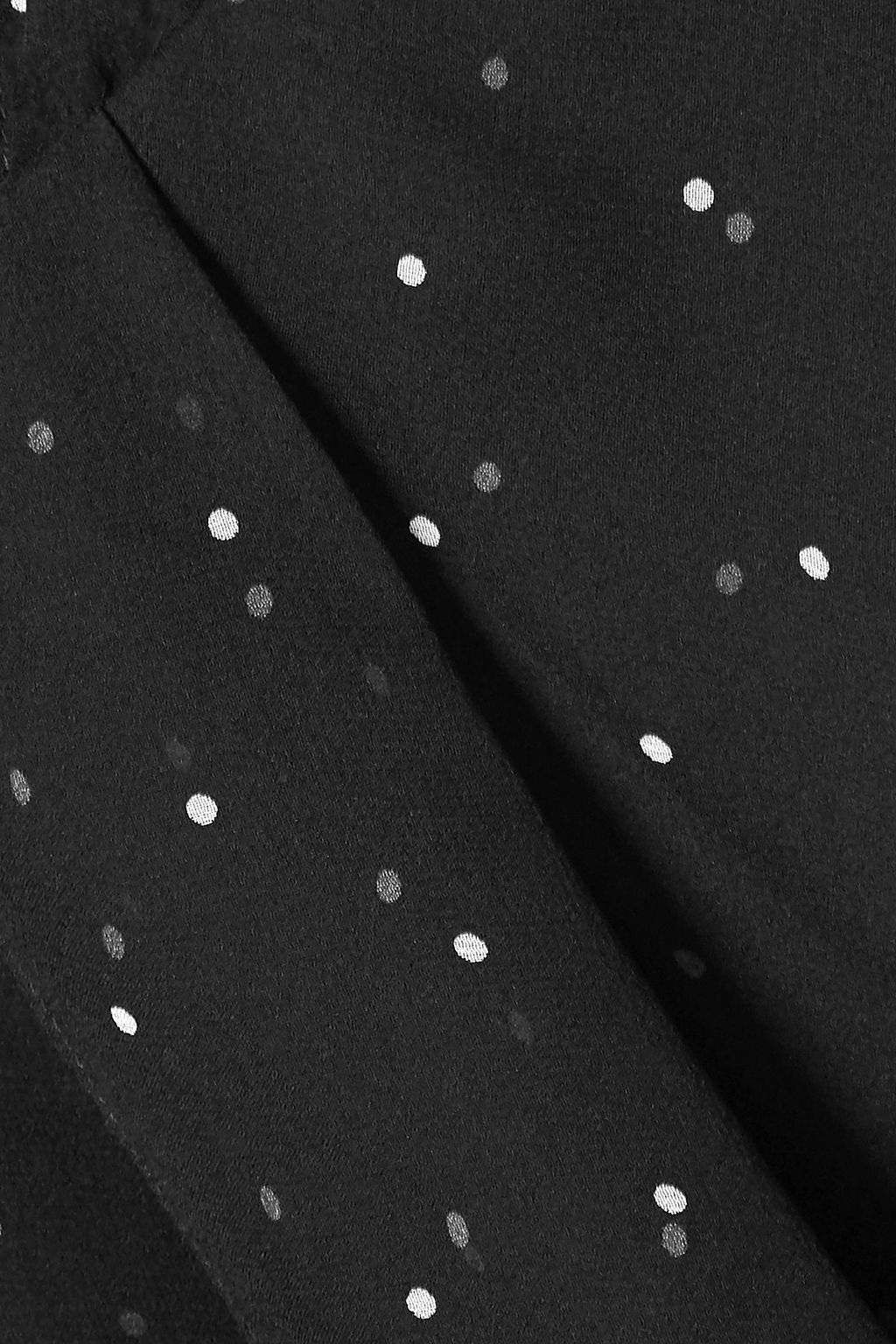 MICHELLE MASON One-shoulder polka-dot silk-chiffon dress
