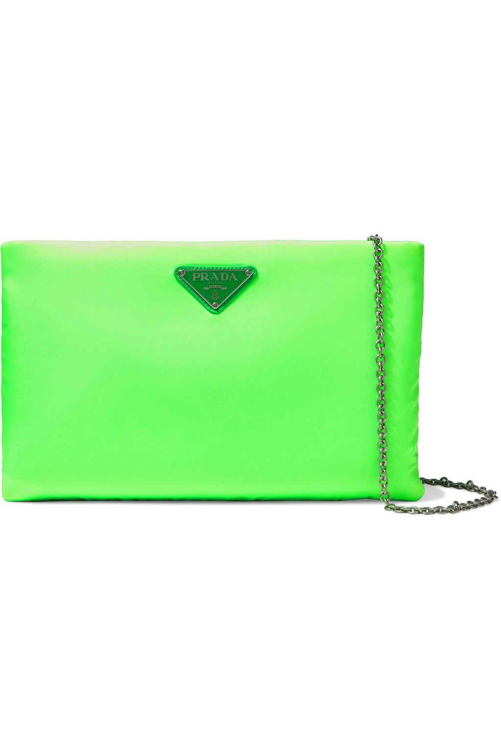 prada green clutch