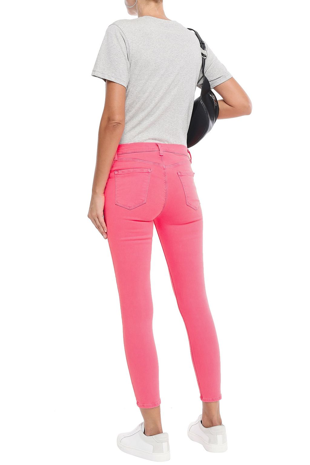 bright pink skinny jeans