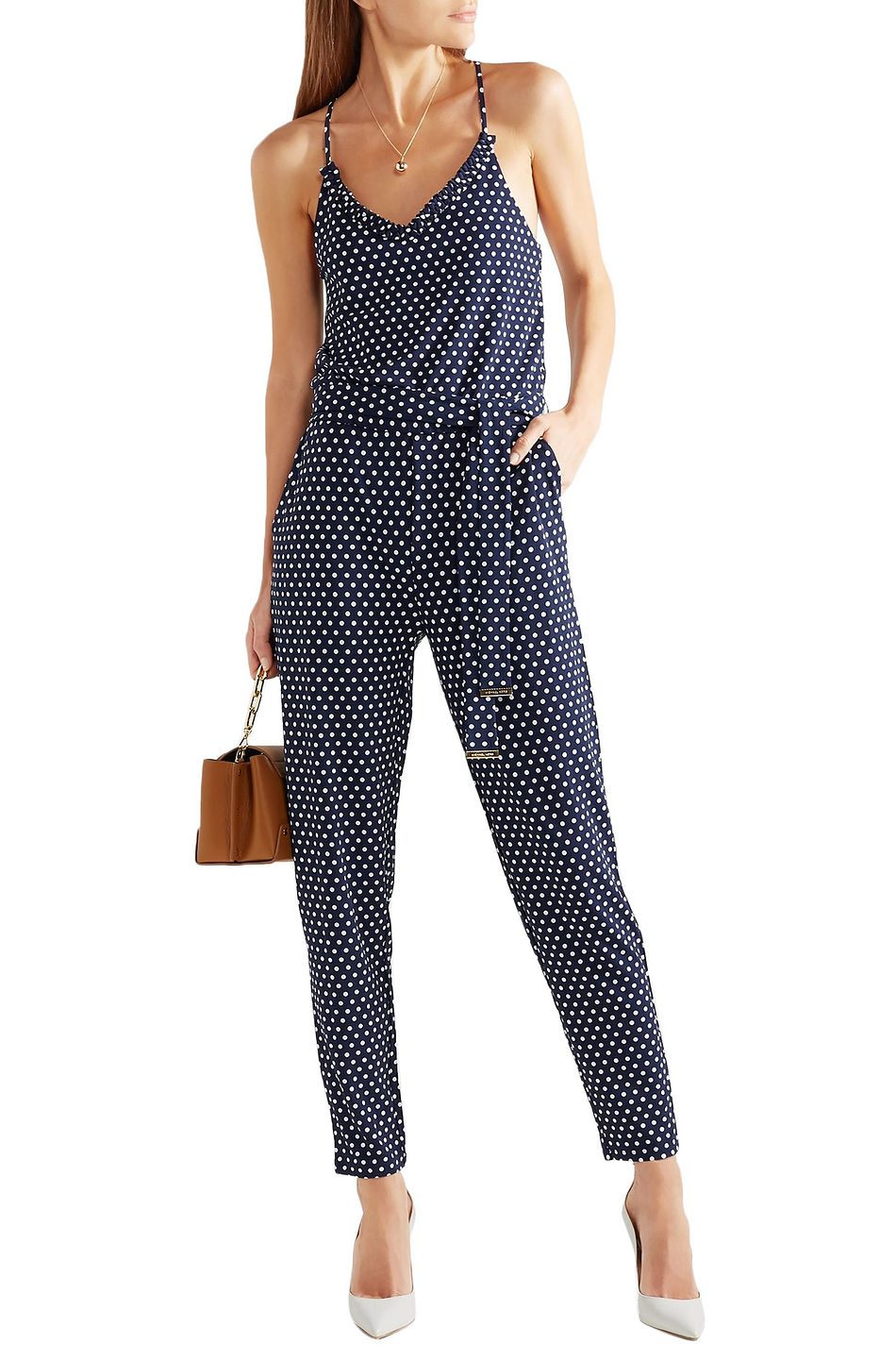 michael kors polka dot jumpsuit