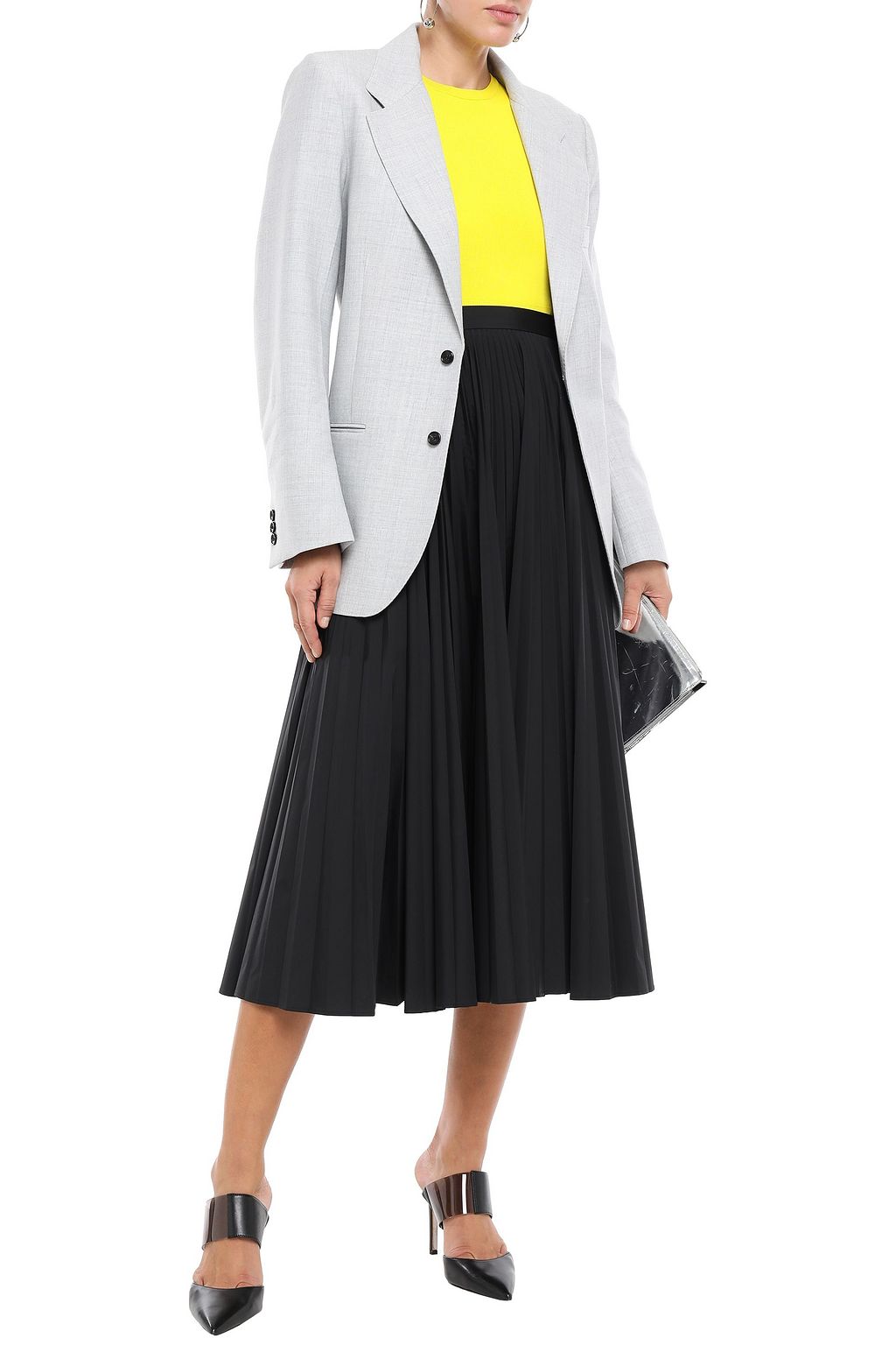MAISON MARGIELA Pleated shell midi skirt