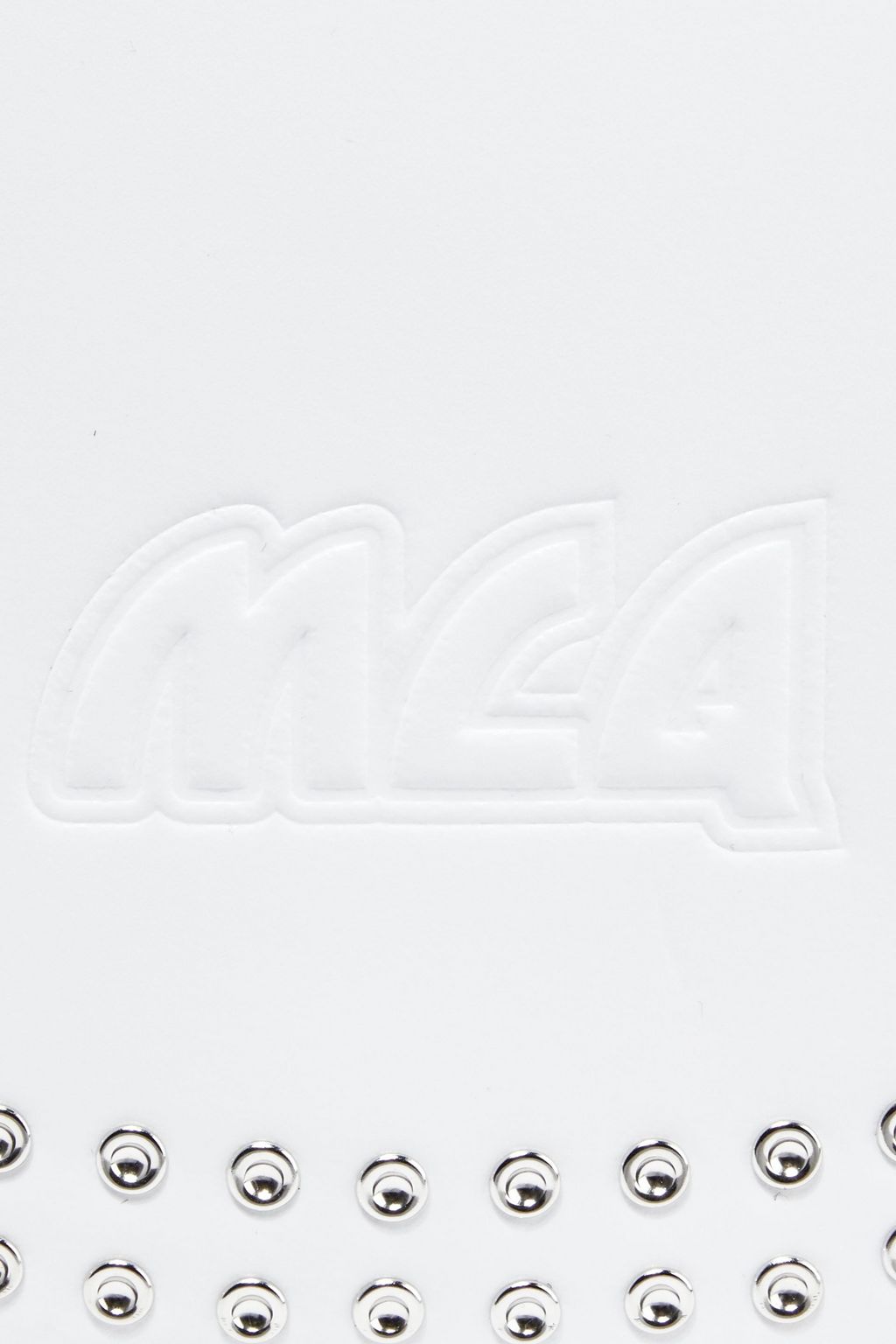 MCQ ALEXANDER MCQUEEN Mini Satchel studded logo-embossed leather shoulder bag