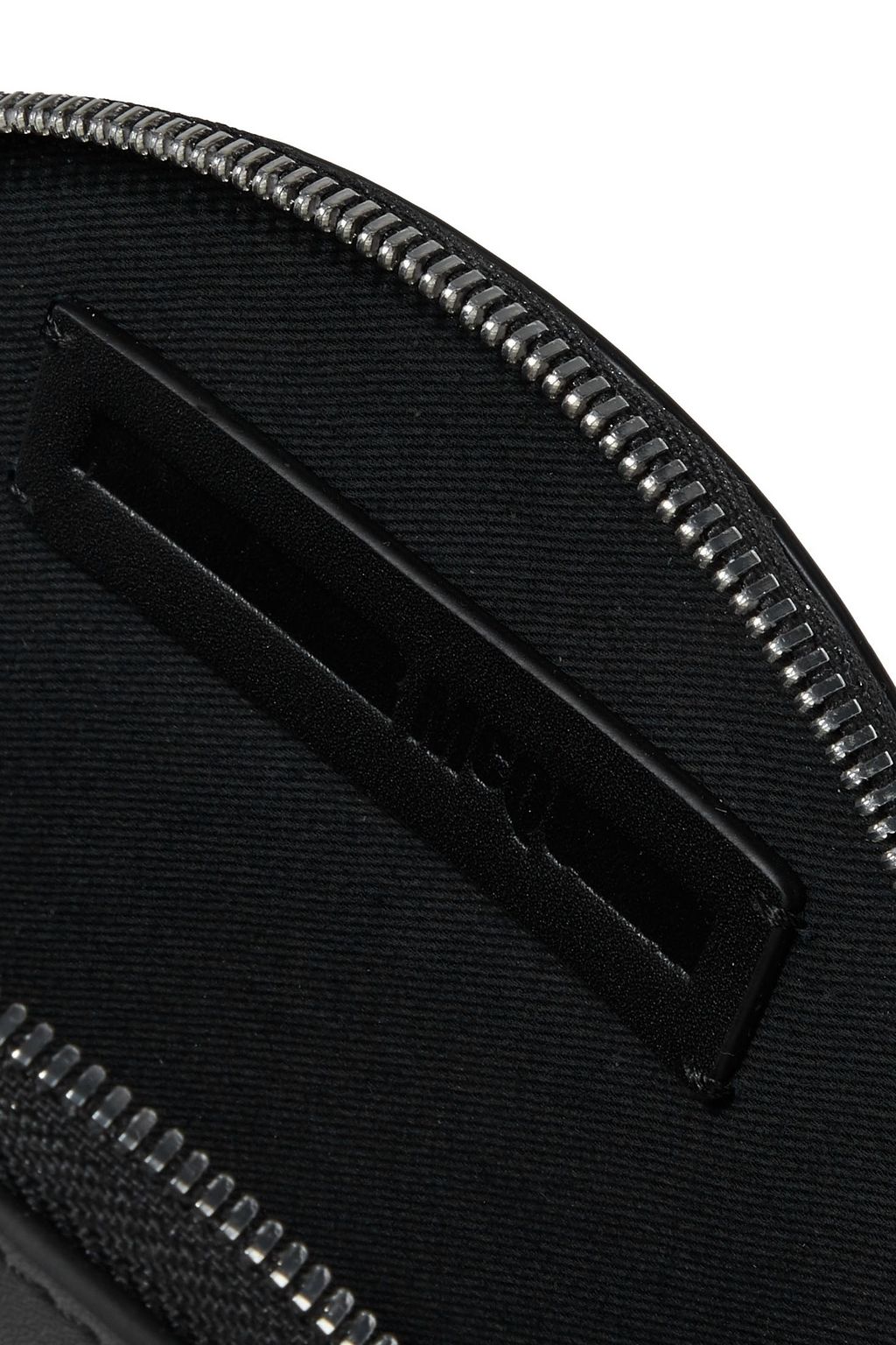MCQ ALEXANDER MCQUEEN Circle studded logo-embossed leather pouch