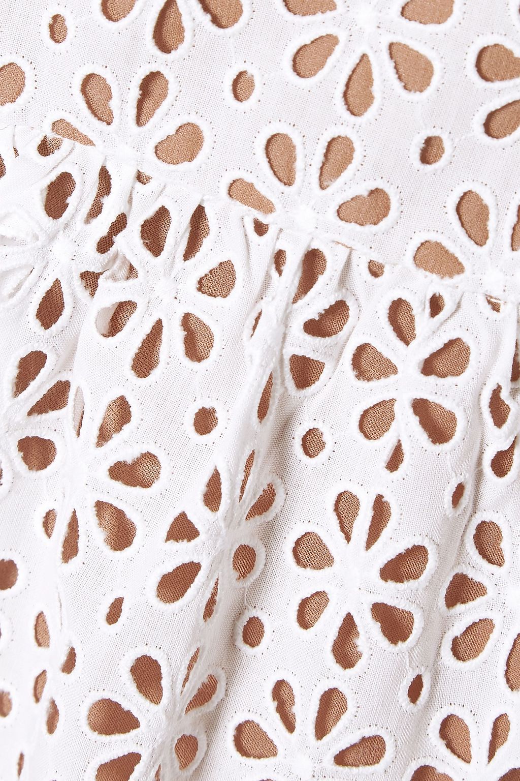 MICHAEL KORS COLLECTION Broderie anglaise cotton midi dress
