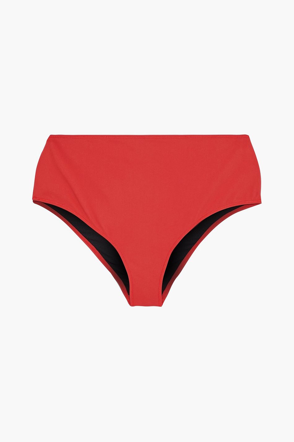 red high rise bikini