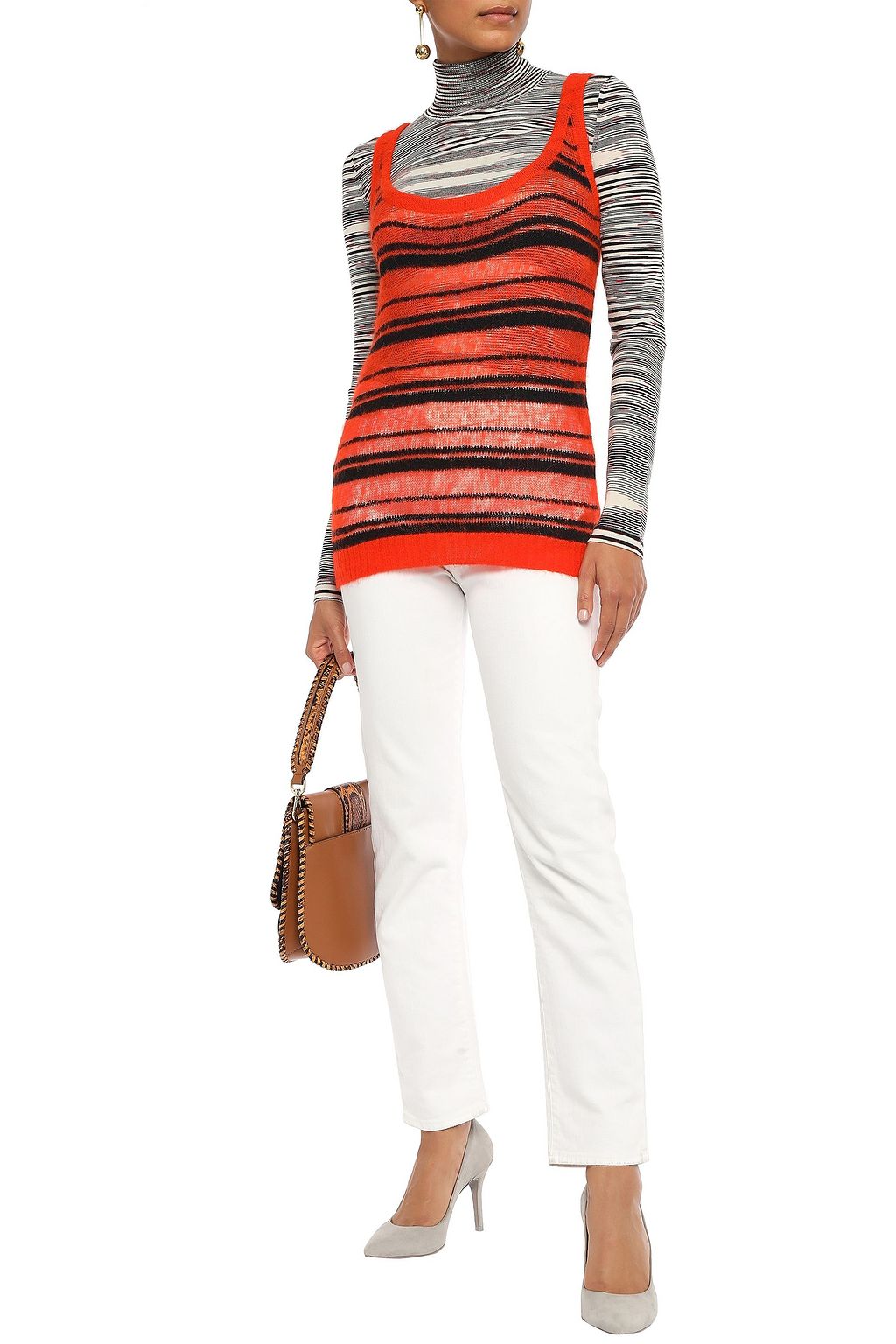 MISSONI Striped knitted top