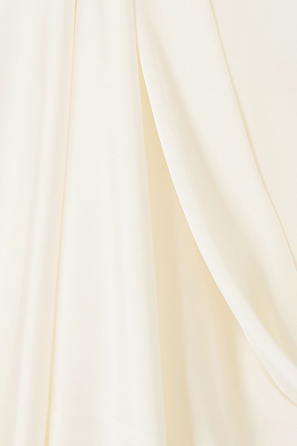 RABANNE Lace-trimmed satin maxi dress